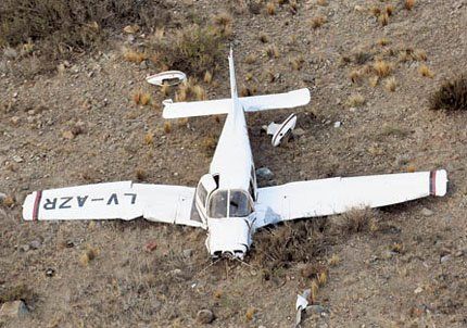 Murieron los tres ocupantes de la avioneta que cayó en Las Vegas