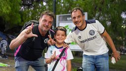 Los hinchas de la Lepra asistieron masivamente a alentar a su equipo.