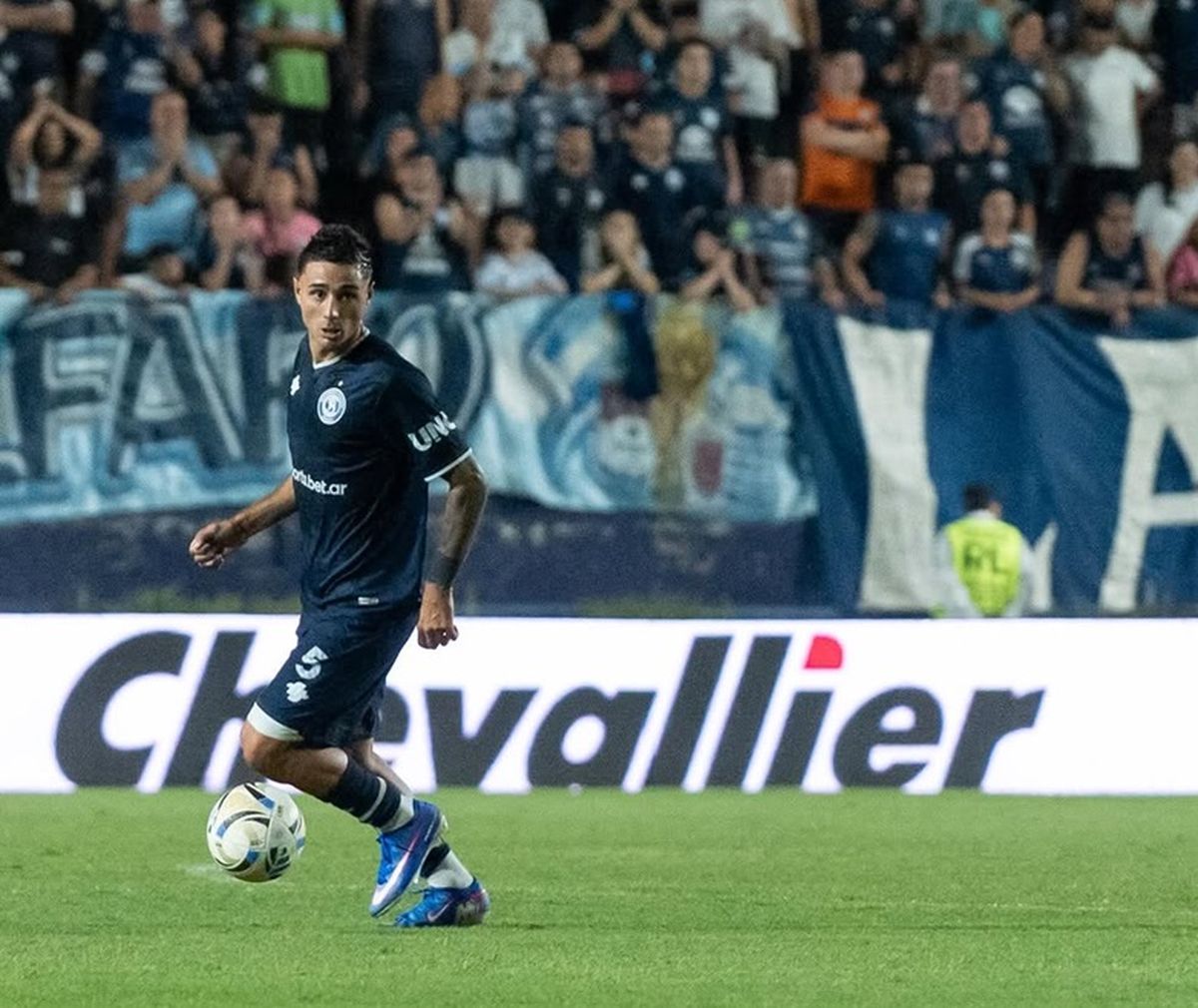 Tom&aacute;s Bottari, en el Bautista Gargantini, en el encuentro ante Sarmiento de Jun&iacute;n. Foto: Gentileza Prensa Lepra.