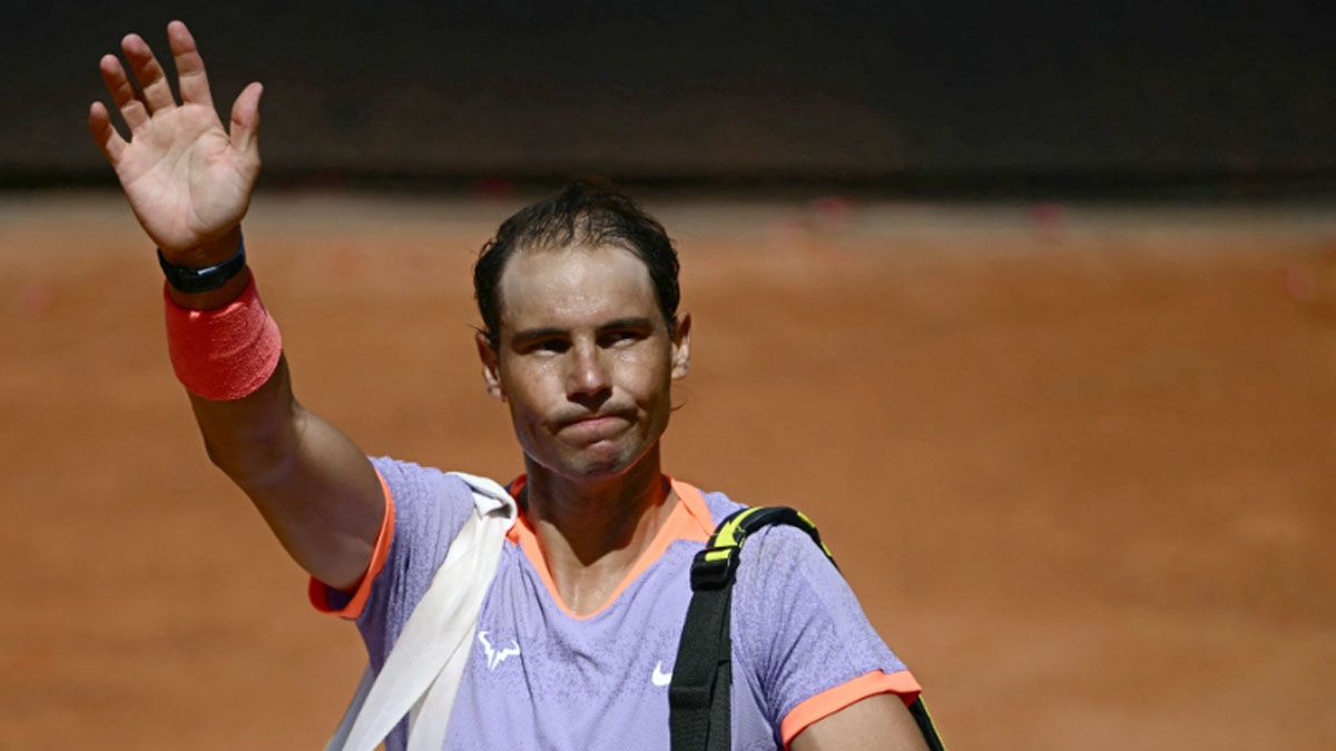 Nadal fue ovacionado en su adiós a Roma.