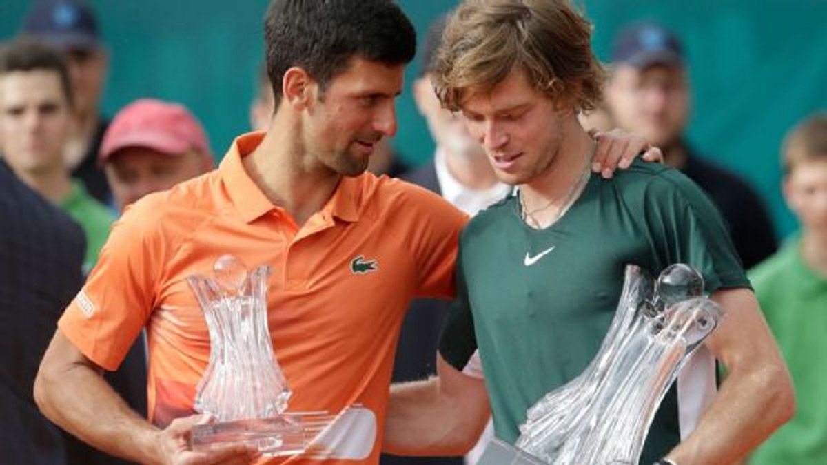 Novak Djokovic no pudo acon Andrey Rublev en la definición de Belgrado.&nbsp;