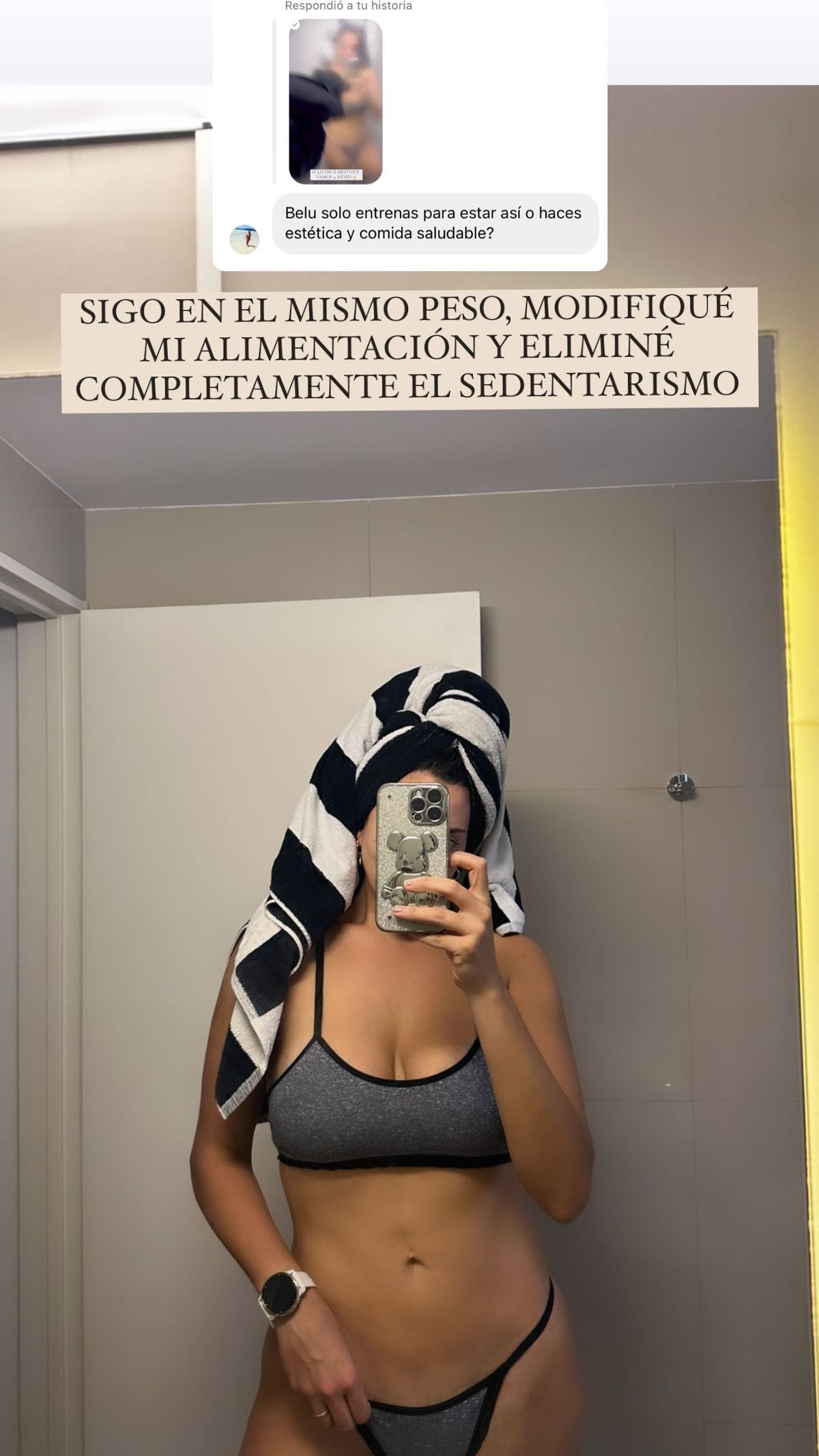 Belu Lucius mostró como cambió su cuerpo y la foto en hilo dental es impactante: Belu Lucius mostró como cambió su cuerpo y la foto en hilo dental es impactante: