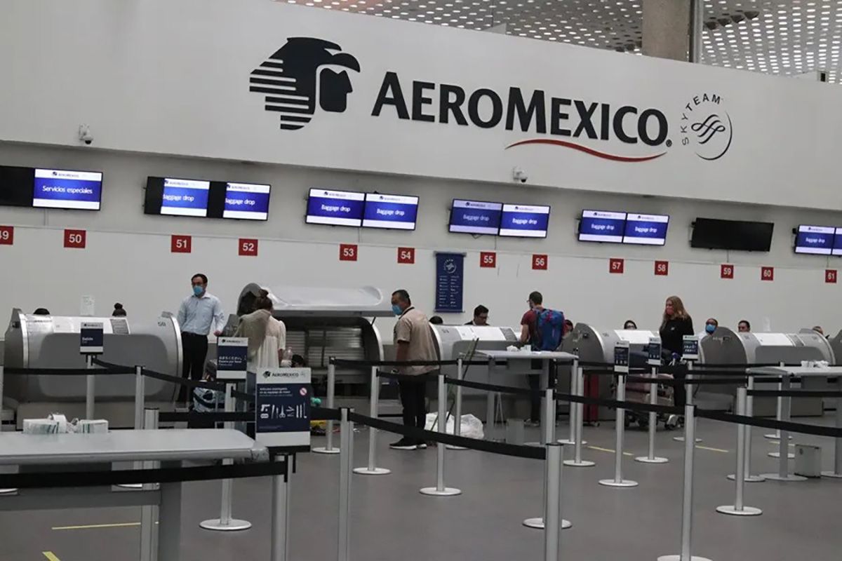 Estados Unidos limita vuelos desde México. Counter de la aerolínea Aeroméxico (Archivo). Crédito: EFE/ José Pazos. Estados Unidos limita vuelos desde México. Counter de la aerolínea Aeroméxico (Archivo). Crédito: EFE/ José Pazos.