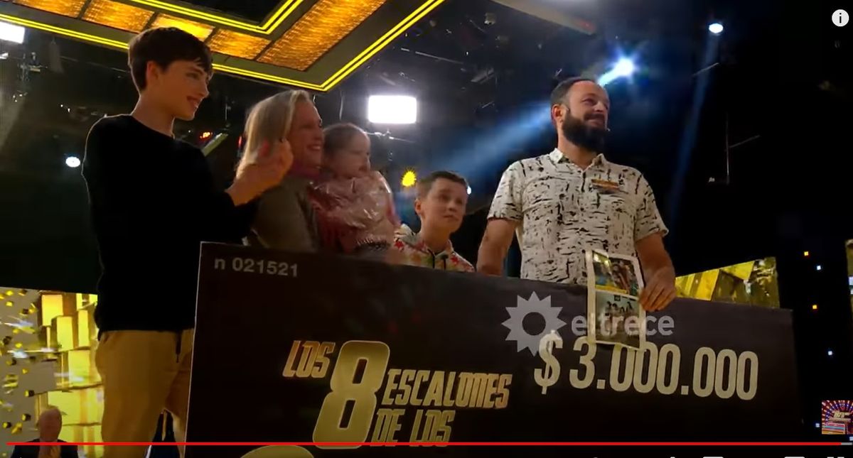 Es de Mendoza y ganó 3 millones de pesos en Los 8 escalones