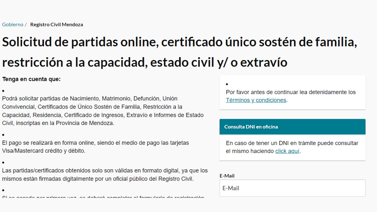 Se pueden obtener además certificados de extravío, sostén de familia, estado civil, restricción a la capacidad, residencia e ingresos. Se pueden obtener además certificados de extravío, sostén de familia, estado civil, restricción a la capacidad, residencia e ingresos.