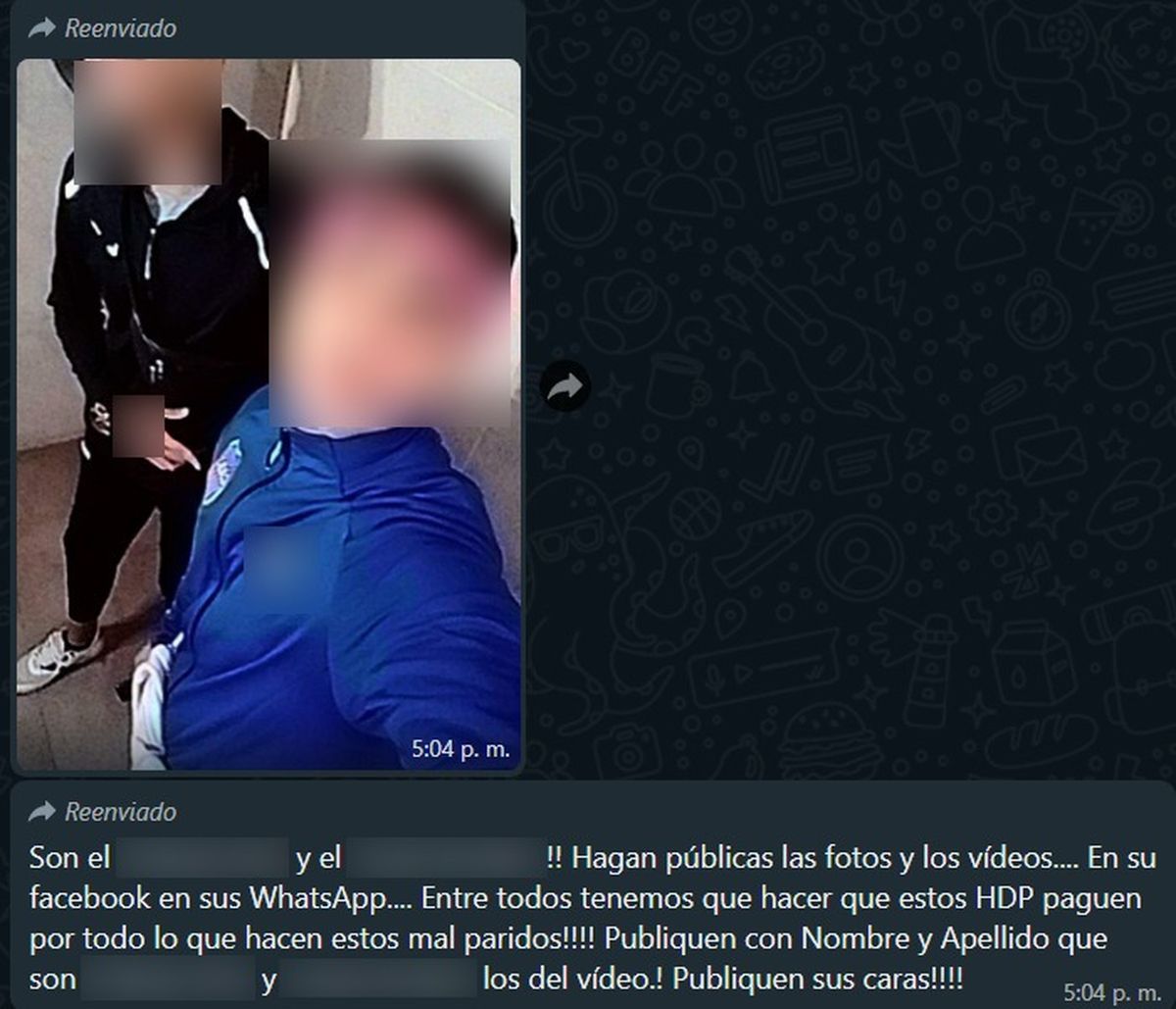 Una de las imágenes que envían los paceños cuando se los consulta por la