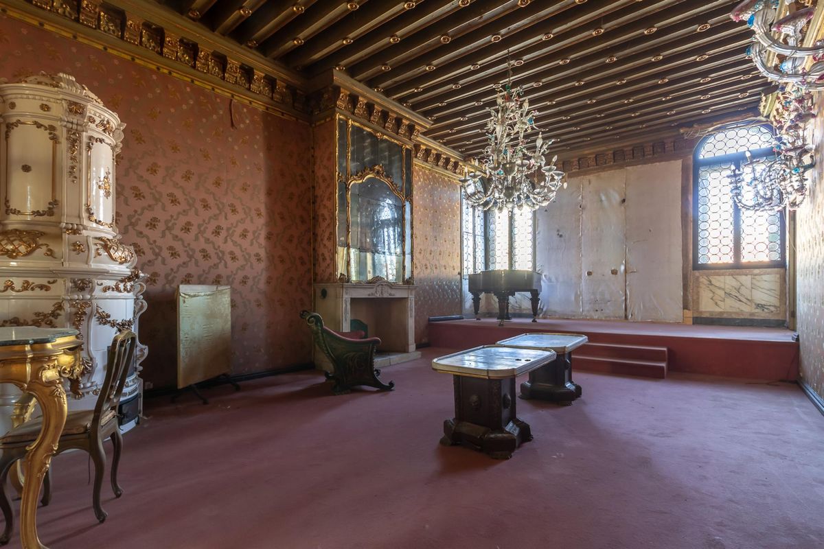 Así se ve el interior del palacio Ca' Dario. Así se ve el interior del palacio Ca' Dario.
