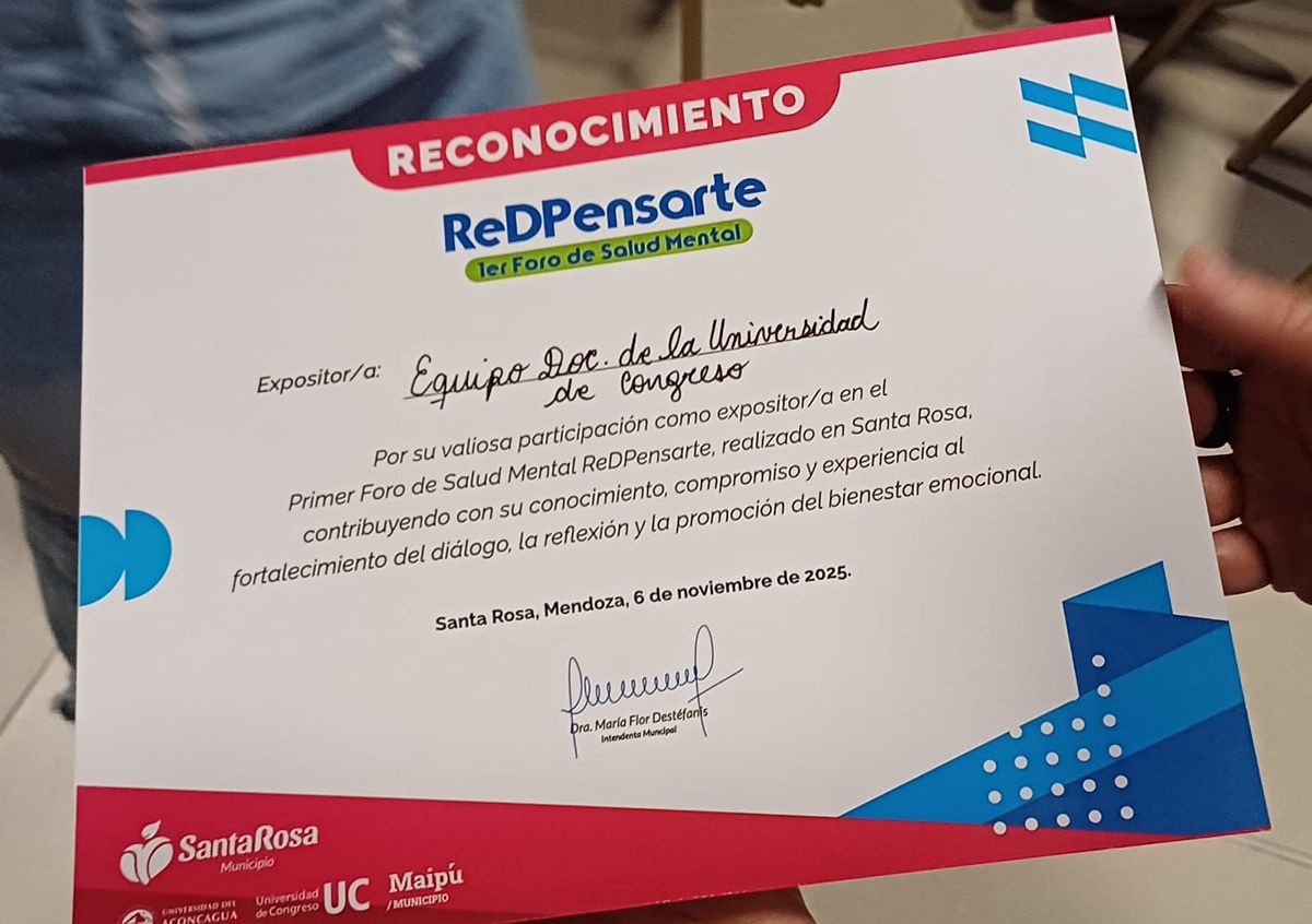 El foro fue organizado de manera articulada por el Municipio de Santa Rosa, la Universidad del Aconcagua y la Universidad de Congreso.