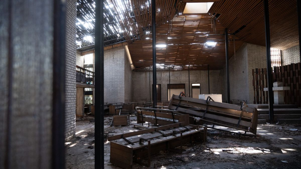 La capilla del ex hogar de ancianos San Vicente de Paul es obra del arquitecto Ramos Correas y tiene una gran similitud con la iglesia de San Nicolás y Santiago Apóstol. Esta es una de las construcciones que el municipio quiere poner en valor en la remodelación.