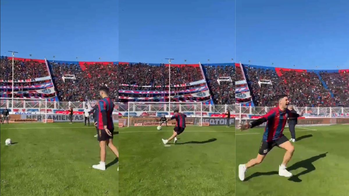 El penal de rabona que metió el hincha de San Lorenzo.