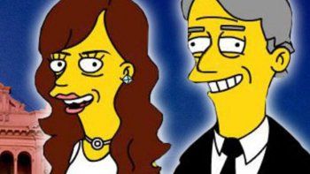 ¿Néstor y Cristina en un capítulo de Los Simpsons?