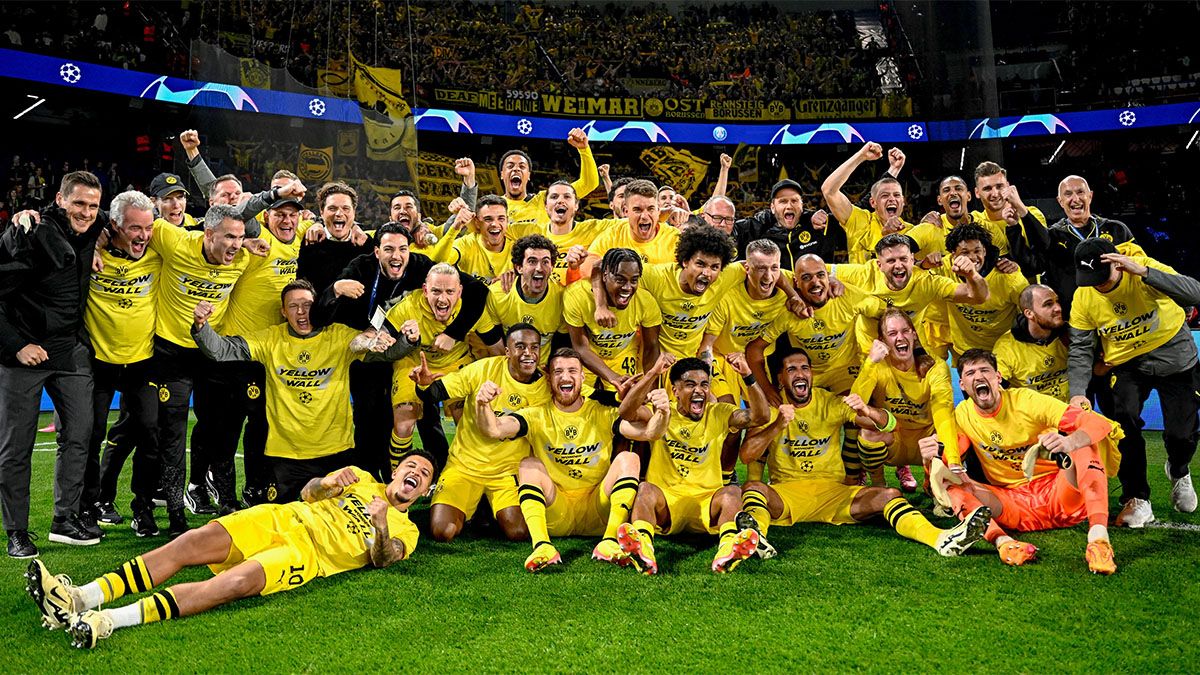 Borussia Dortmund representará al siempre vigente fútbol alemán en Wembley, tras eliminar a Paris Saint Germain en una semifinal caliente. Borussia Dortmund representará al siempre vigente fútbol alemán en Wembley, tras eliminar a Paris Saint Germain en una semifinal caliente.