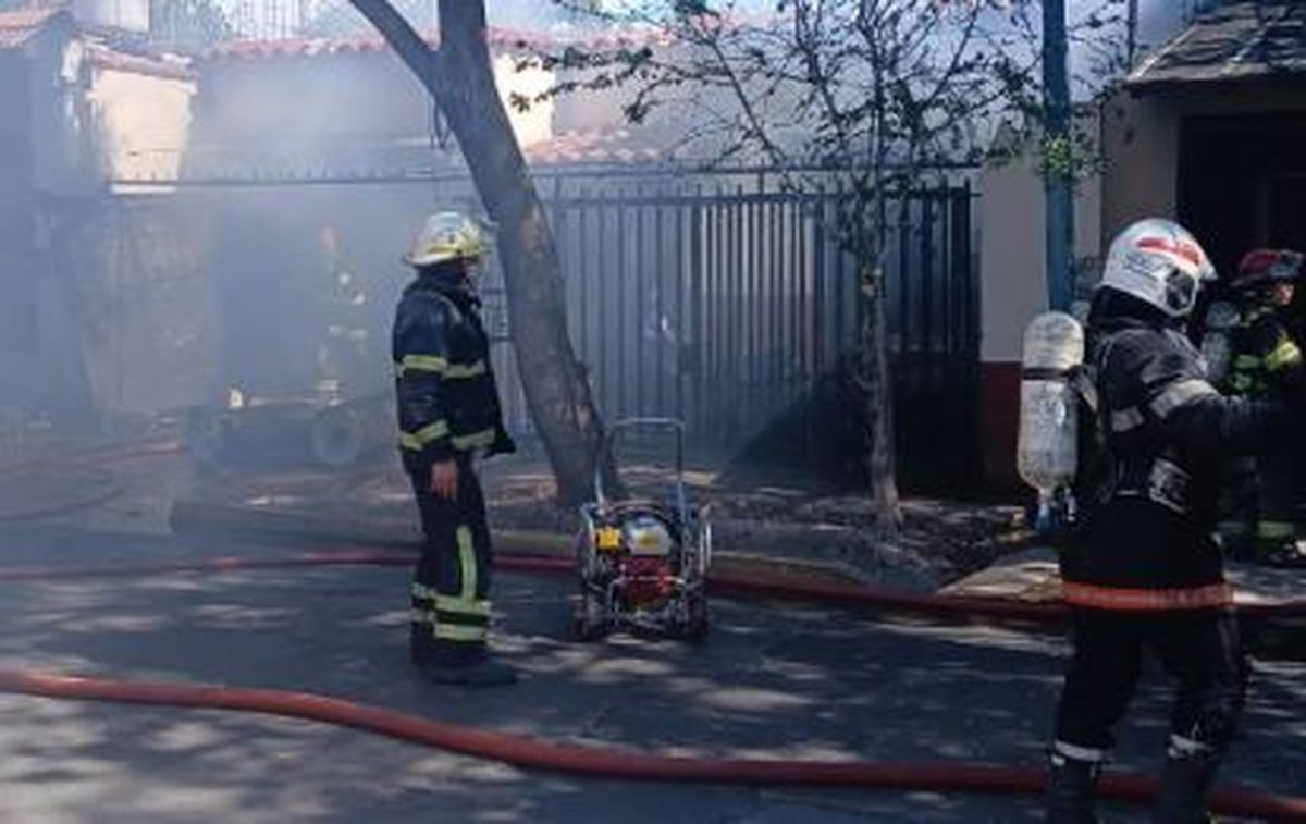 El incendio ocurrió en Godoy Cruz.