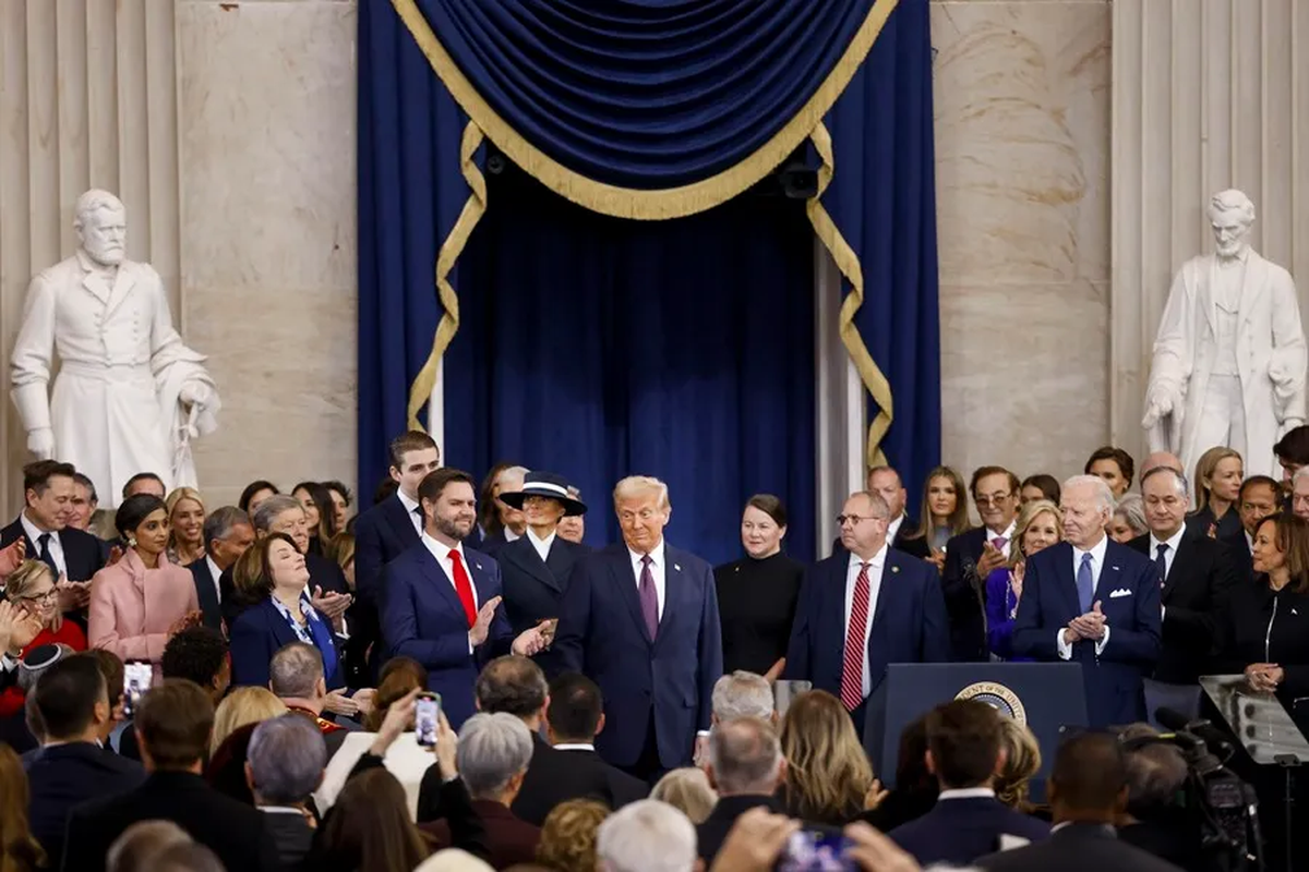 Donald Trump llega a la ceremonia de investidura en el Capitolio. Crédito: EFE/Shawn Thew/Pool. Donald Trump llega a la ceremonia de investidura en el Capitolio. Crédito: EFE/Shawn Thew/Pool.