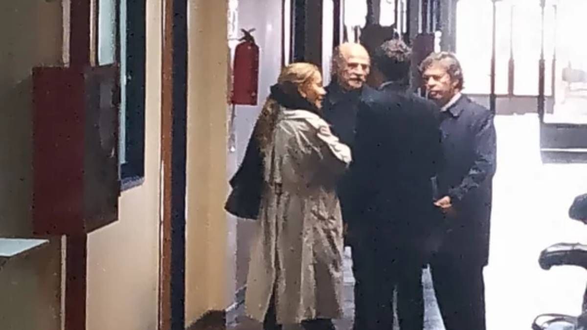 María Cantero en los pasillos de Comodoro Py. María Cantero en los pasillos de Comodoro Py.