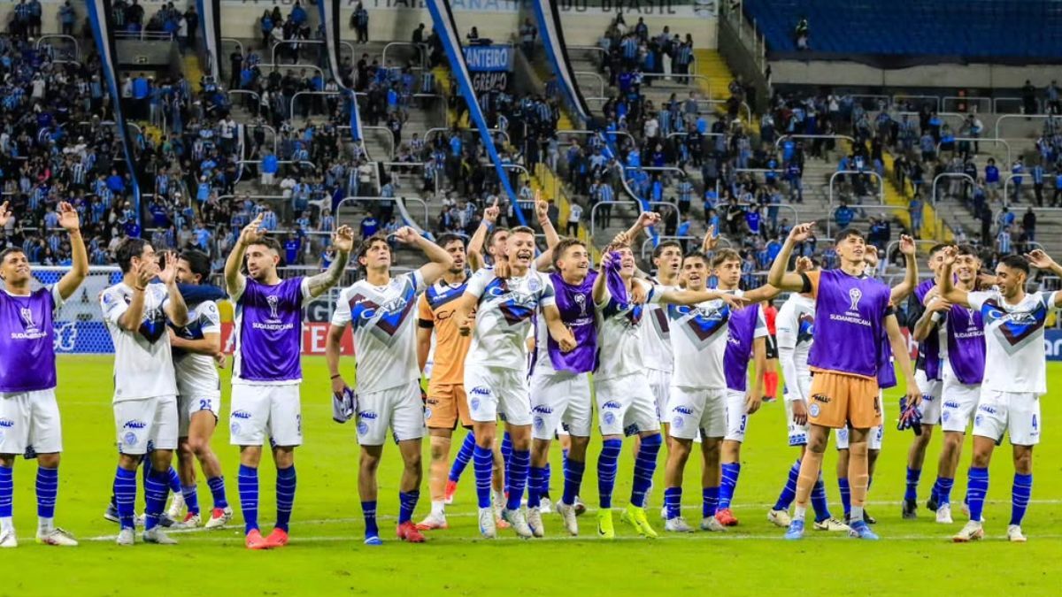 Godoy Cruz igualó 1 a 1 con Gremio en Brasil por Copa Sudamericana. Foto: Gentileza Prensa Godoy Cruz.