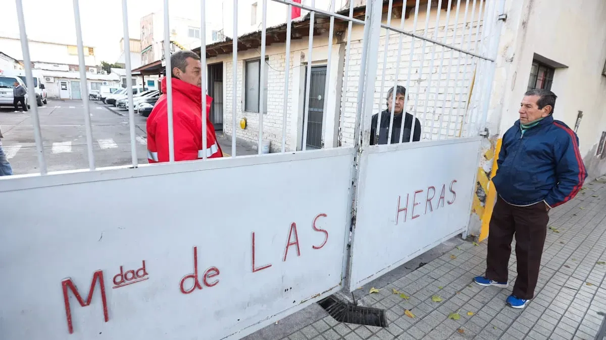 El día de los allanamientos en Las Heras.