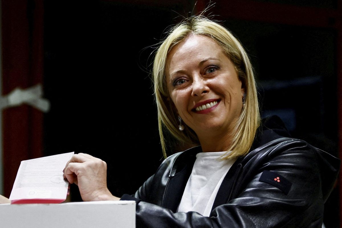 Giorgia Meloni consiguió la mayoría de los votos en las elecciones en Italia.