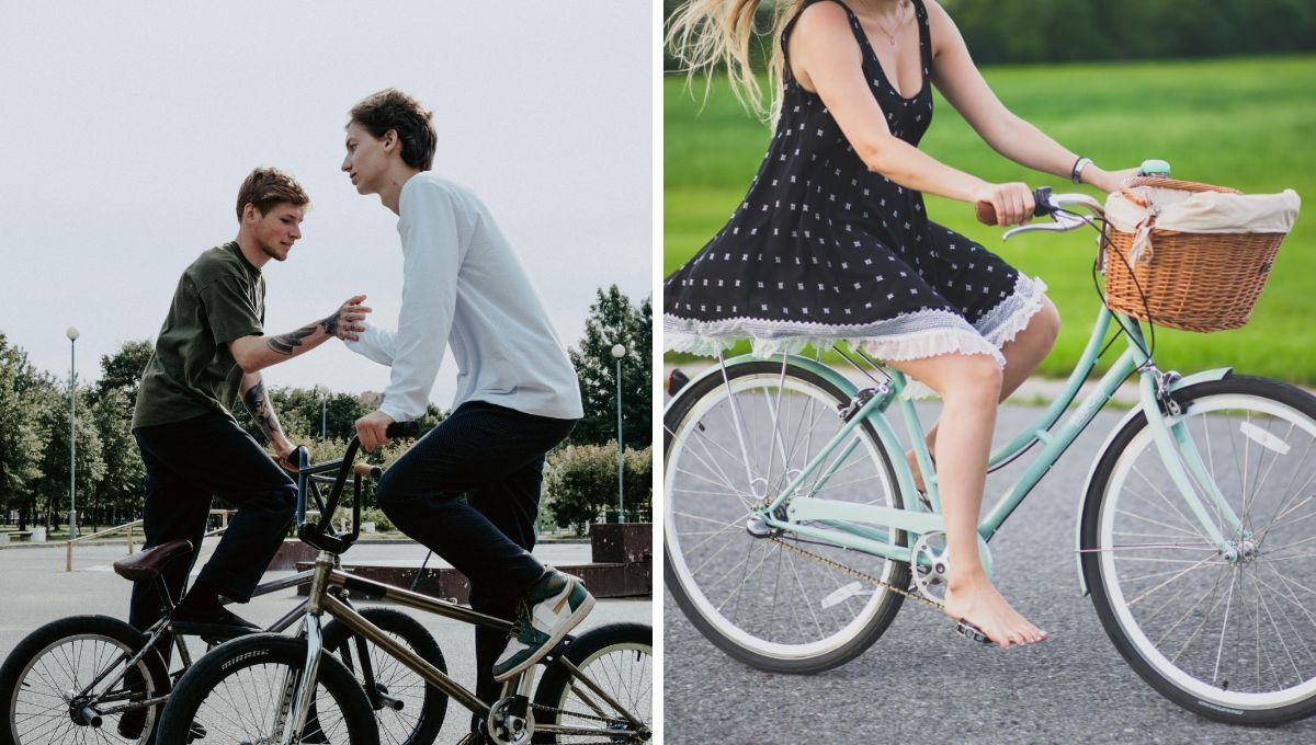 Las bicicletas de hombre y de mujer no tienen la misma forma 