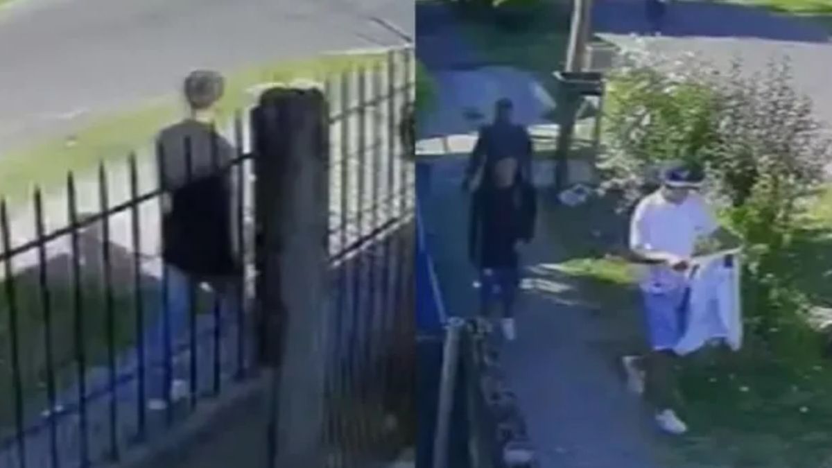 Los delincuentes caminando por Villa Fiorito, minutos de comenzar con una serie de robos que terminaron con el crimen de Umma Los delincuentes caminando por Villa Fiorito, minutos de comenzar con una serie de robos que terminaron con el crimen de Umma