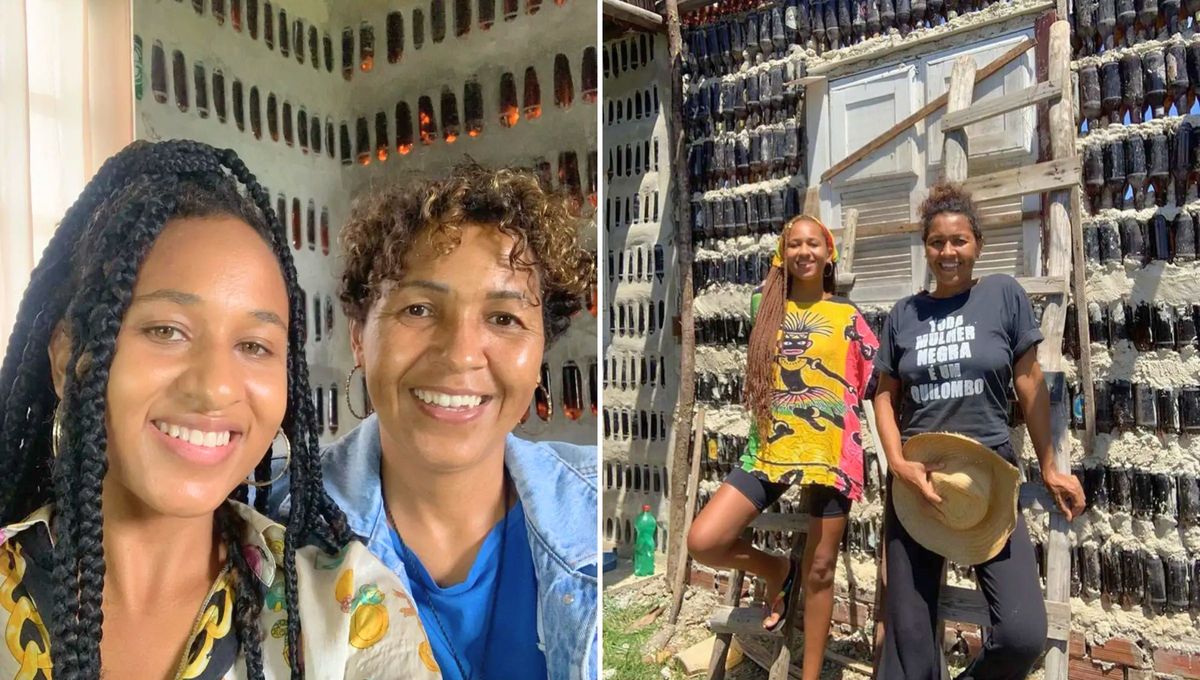 Edna Dantas y su hija Maria Gabrielly, construyeron la primera casa fabricada con botellas de vidrio reciclado en una zona del país que vive del turismo y la pesca. Edna Dantas y su hija Maria Gabrielly, construyeron la primera casa fabricada con botellas de vidrio reciclado en una zona del país que vive del turismo y la pesca.