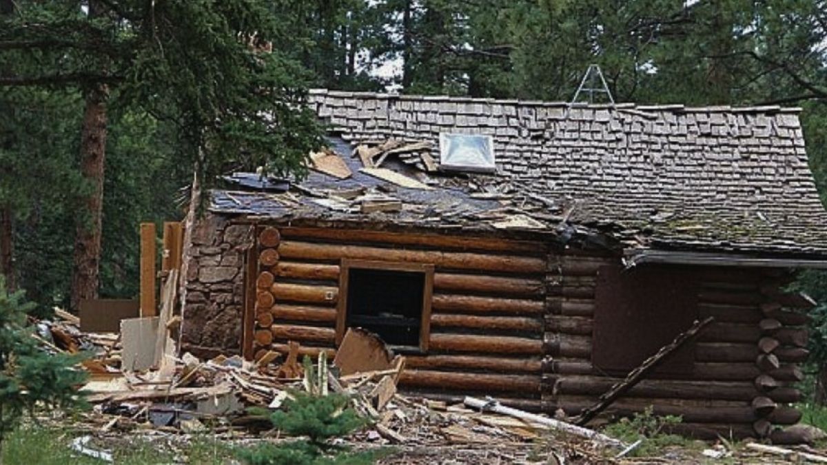 La cabaña donde encontraron al joven desaparecido. La cabaña donde encontraron al joven desaparecido.