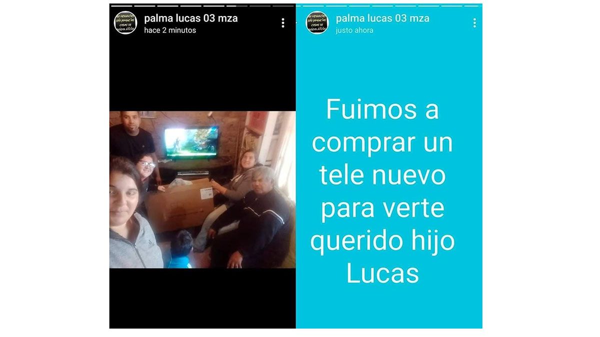 Se compró un televisor para ver a un joven mendocino de Boca