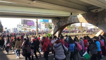 Caos de tránsito en el Nudo Vial por una protesta del Polo Obrero