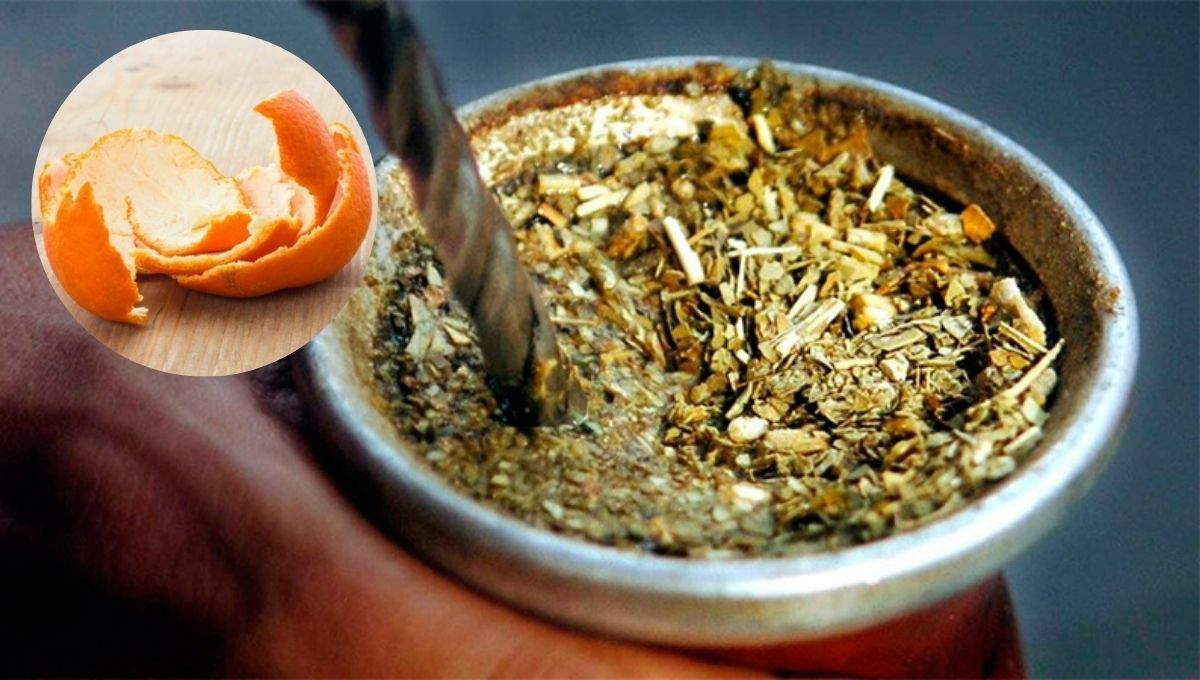 Las cáscaras de naranja pueden usarse para mejorar el sabor del mate