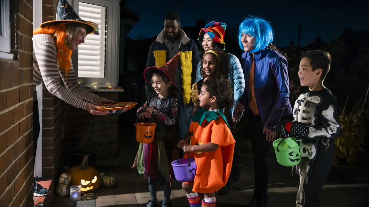 Las casas más decoradas siempre son las mejores para pedir dulces.