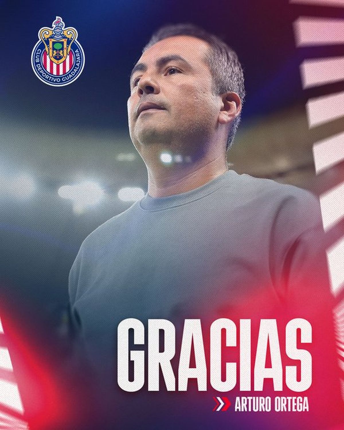 Chivas despidió a Arturo Ortega en sus redes sociales. Chivas despidió a Arturo Ortega en sus redes sociales.