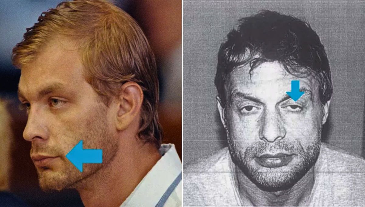 La primera imagen muestra la boca carnosa y en retracción lateral típica de un psicópata; en la segunda muestra los indicios de estrés emocional. La primera imagen muestra la boca carnosa y en retracción lateral típica de un psicópata; en la segunda muestra los indicios de estrés emocional.