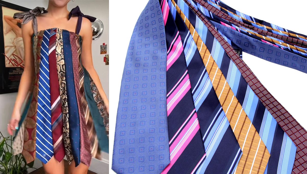 Costura en casa: cómo coser un vestido usando viejas corbatas