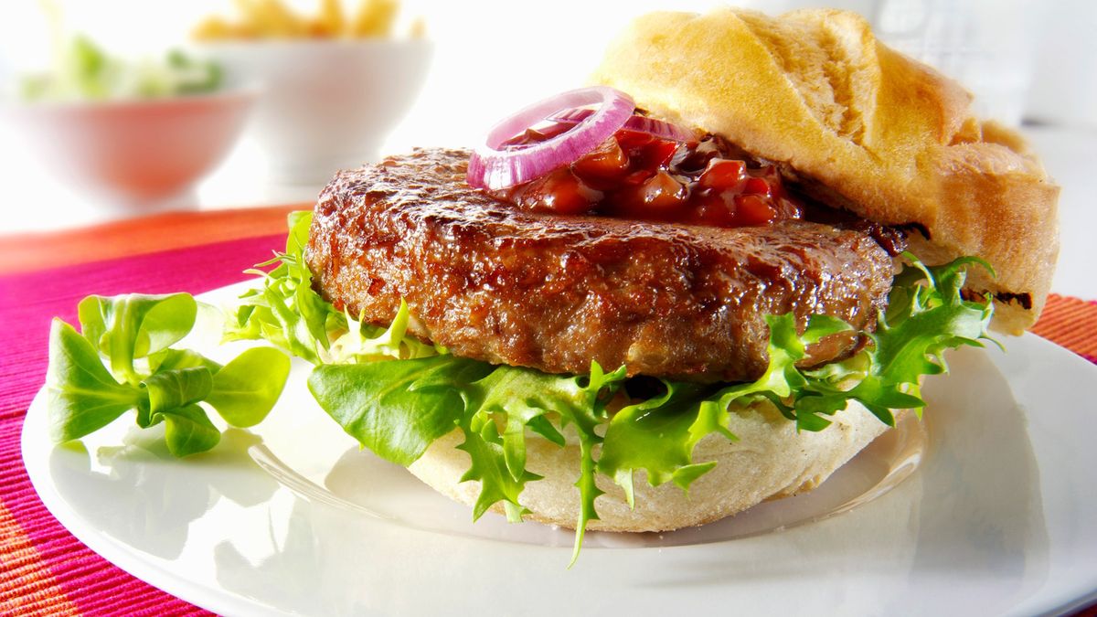 Beneficio de comer hamburguesa casera.
