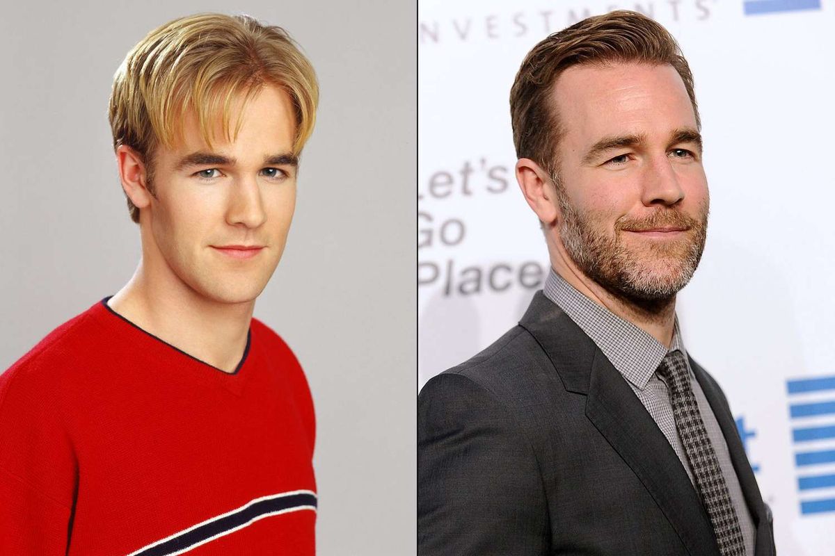James van der Beek antes y después. James van der Beek antes y después.