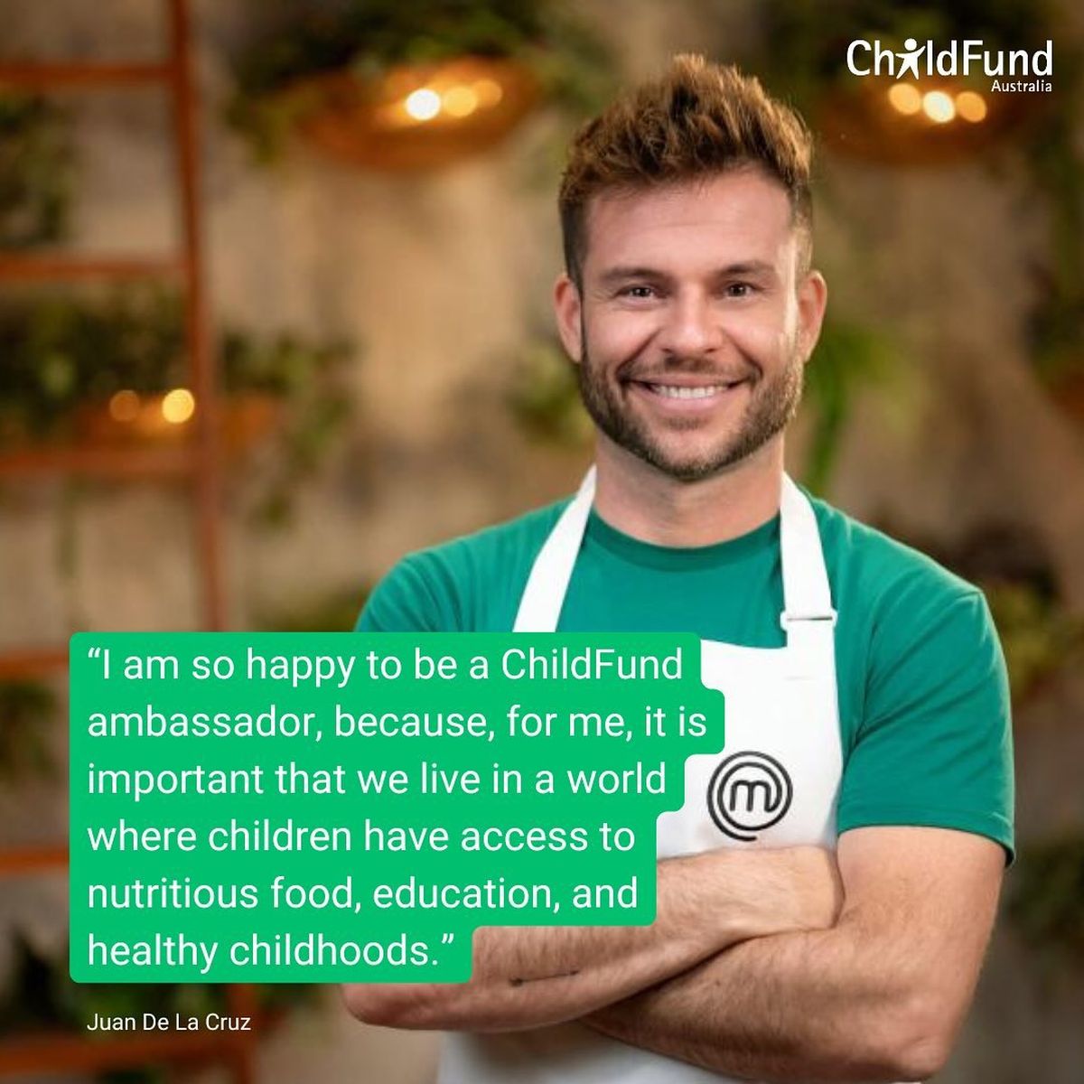 A través de sus redes, la fundación internacional ChildFund Australia le dio la bienvenida a Juan de la Cruz Torales como embajador. A través de sus redes, la fundación internacional ChildFund Australia le dio la bienvenida a Juan de la Cruz Torales como embajador.