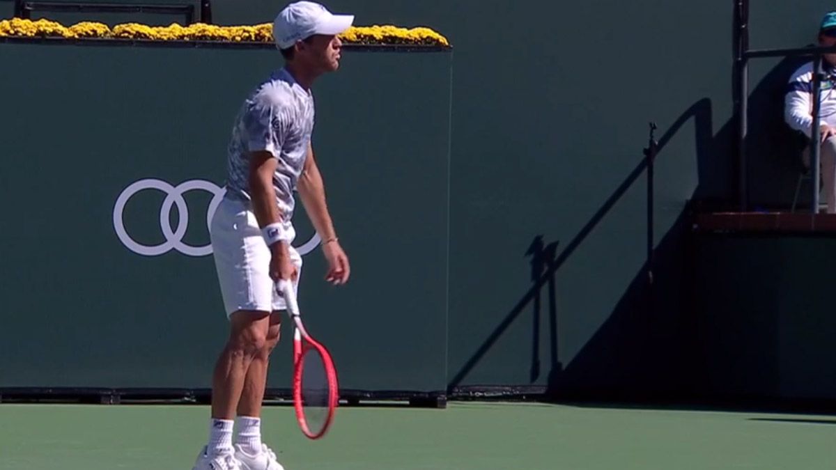 Schwartzman vivió una pesadilla en Indian Wells