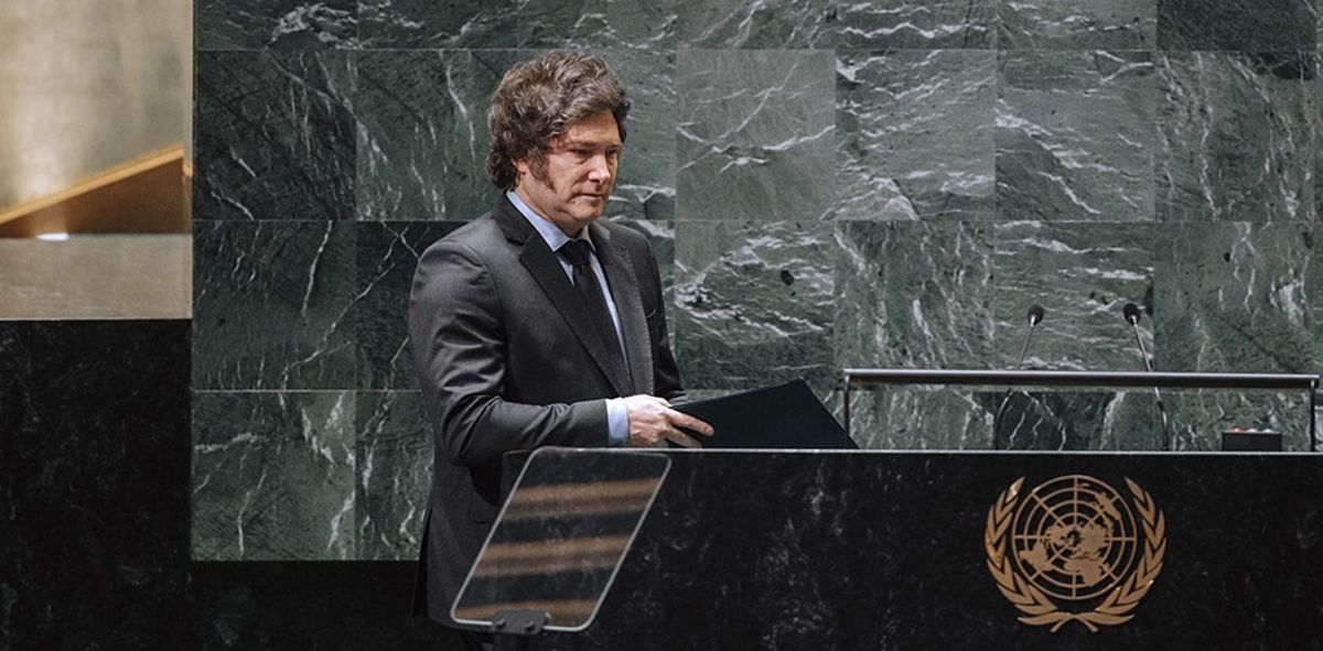 Javier Milei dio en la ONU un discurso disruptivo. Javier Milei dio en la ONU un discurso disruptivo.