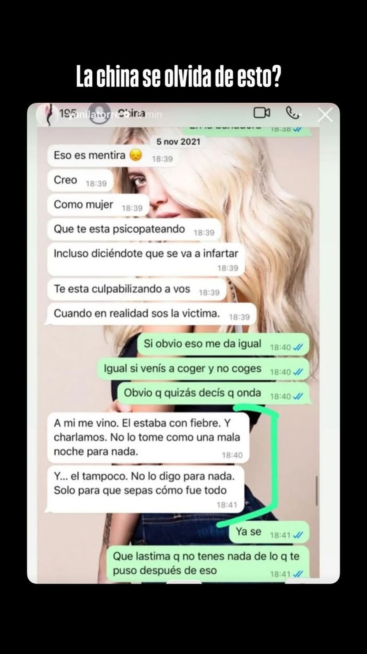 Los mensajes de la China Su&aacute;rez a Wanda Nara dando detalles de la infidelidad de Icardi.