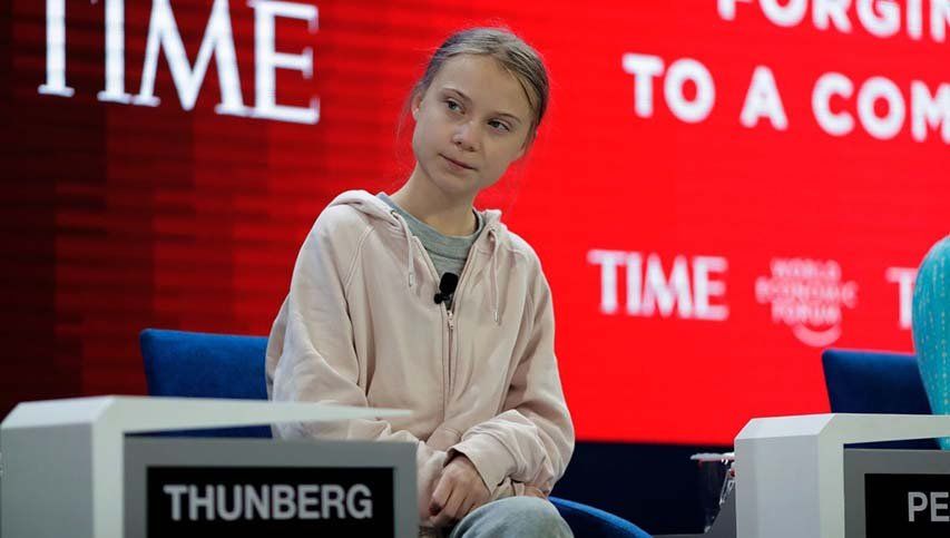 Greta Thunberg llamó a los ricos y poderosos a asumir la emergencia climática