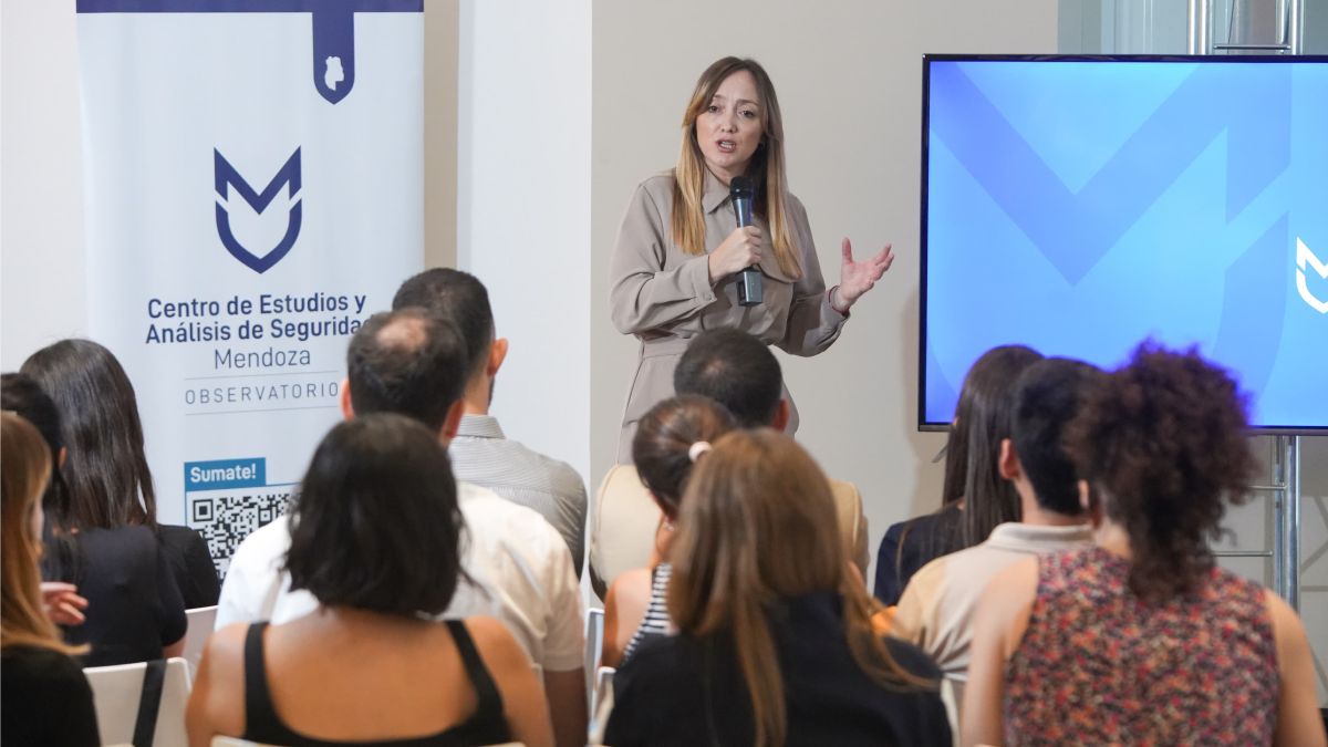 La senadora kirchnerista Anabel Fernández Sagasti condujo la presentación en el hotel Tower. Ausencia de intendentes.