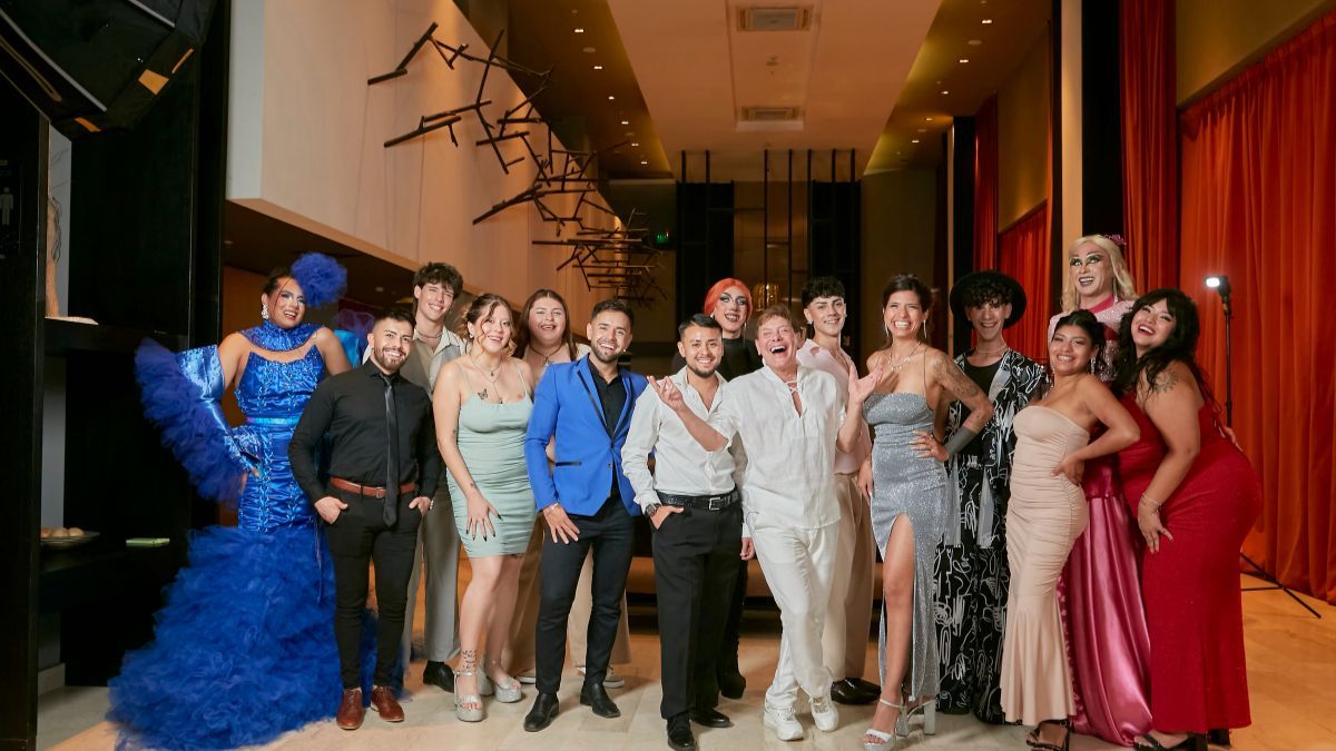 Gabriel Canci junto a los candidatos de la Vendimia Para Todos. Gabriel Canci junto a los candidatos de la Vendimia Para Todos.