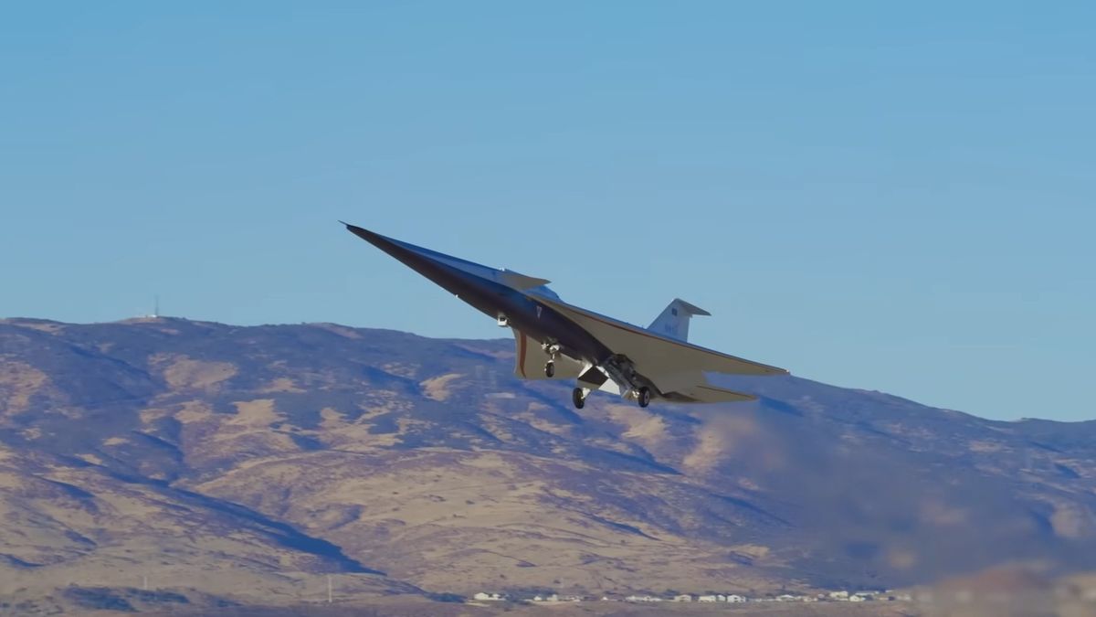 Así es el avión supersónico de la NASA que puede cambiar la manera en la que volamos
