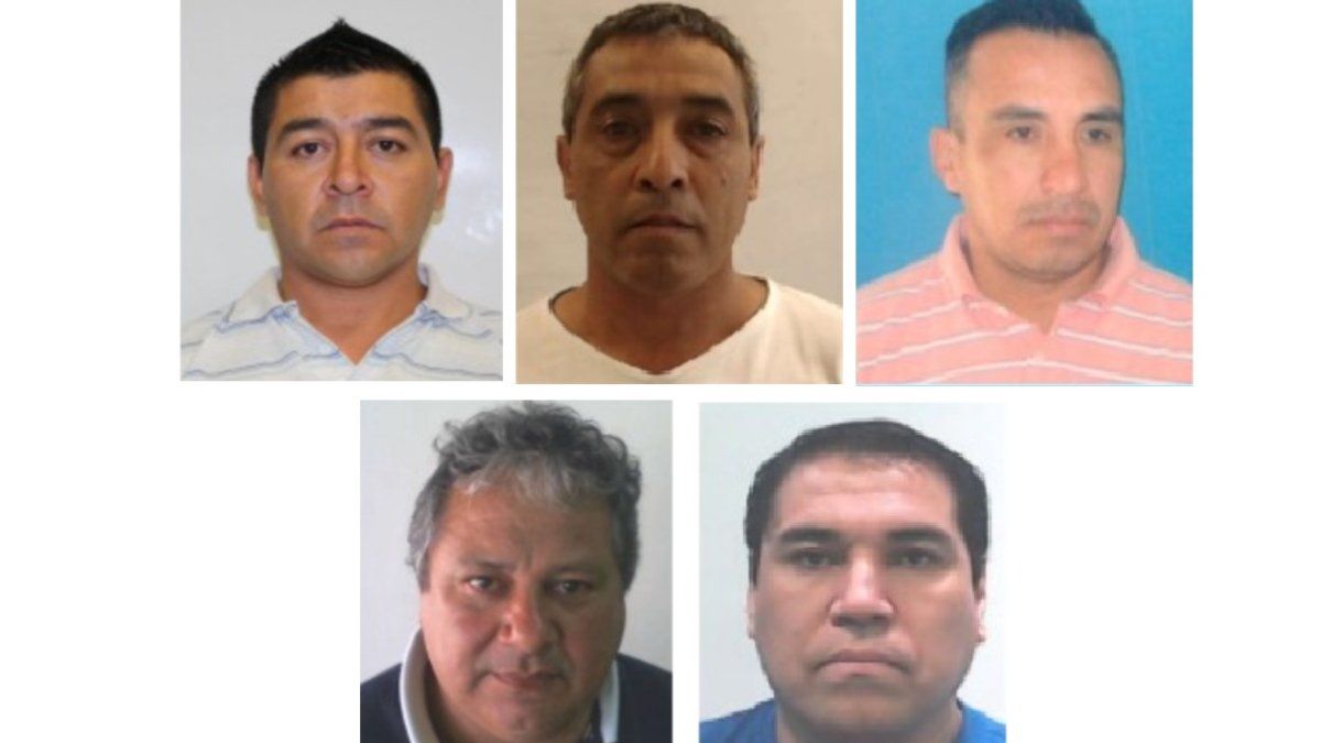 Los integrantes de la narcobanda que fue condenada.