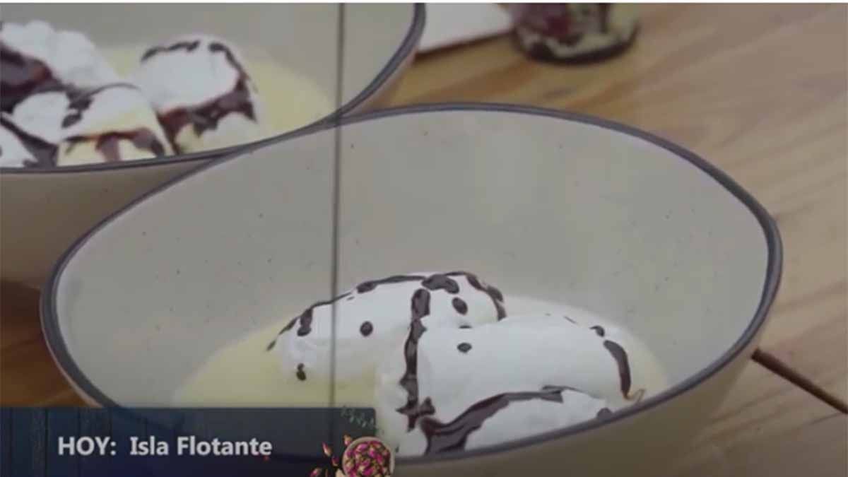 La receta de un exquisito postre: isla flotante
