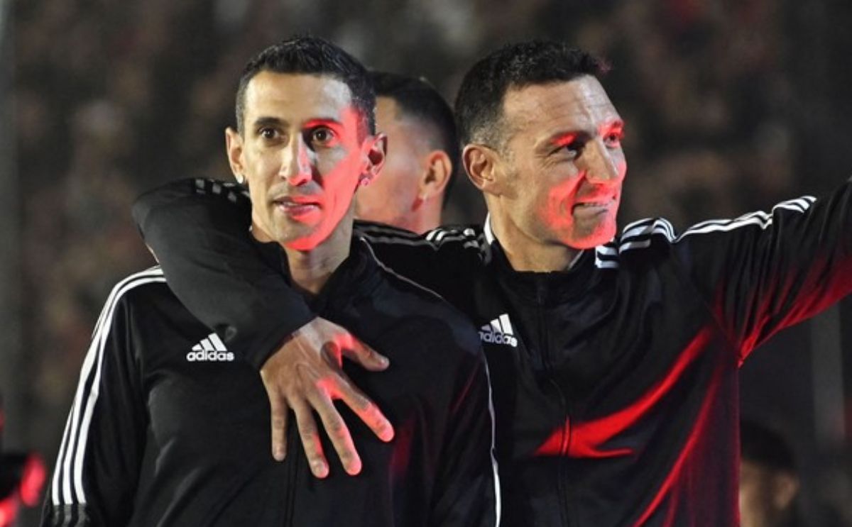 Di María y Scaloni compartieron en la Selección argentina.