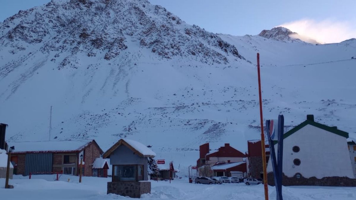 Así está Penitentes este fin de semana.