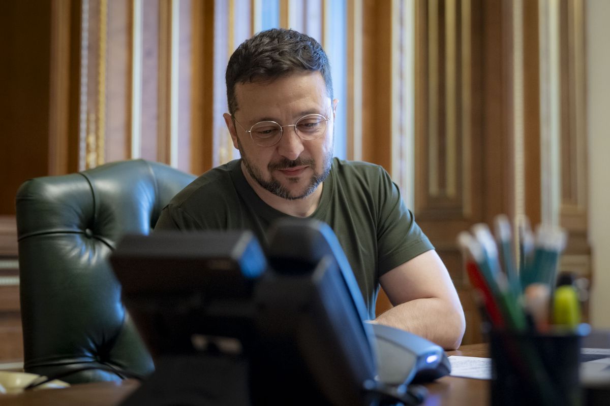 Foto del presidente de Ucrania