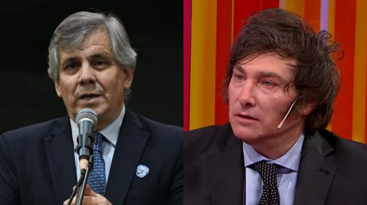Guillermo Britos y Javier Milei.