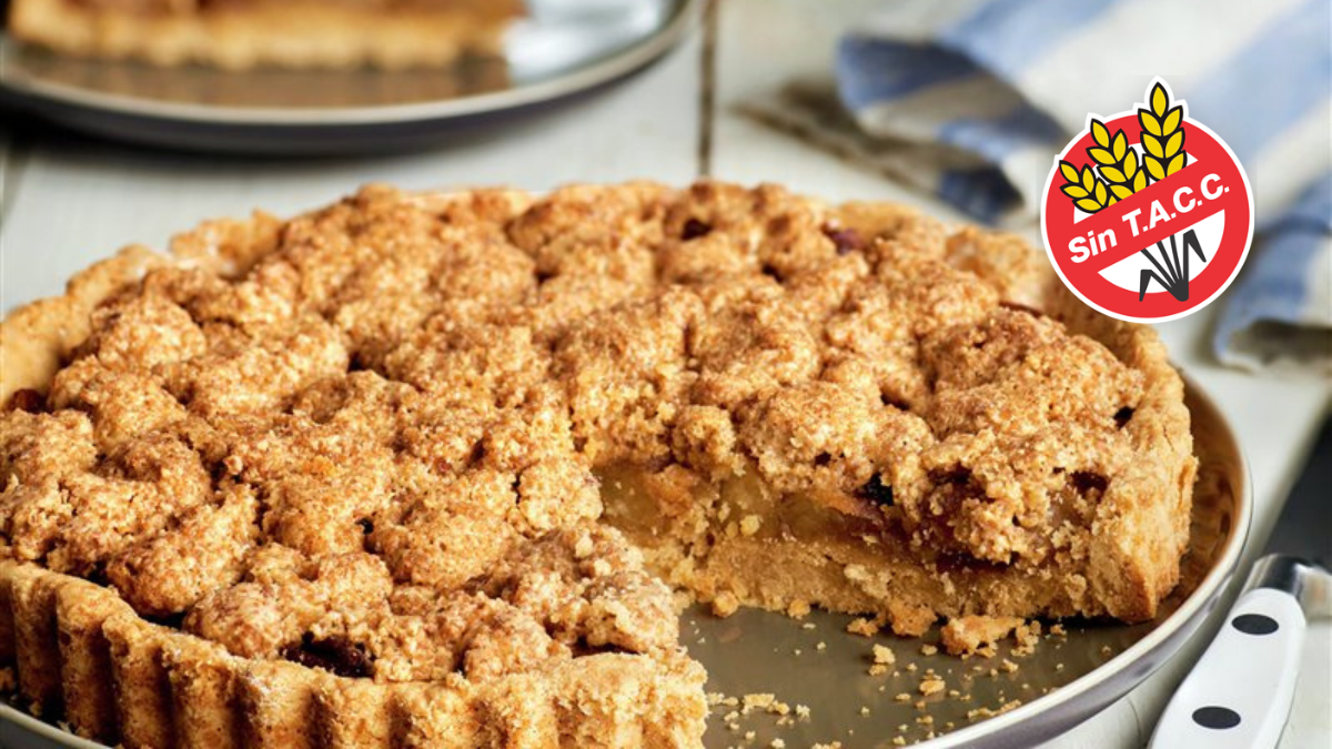 Con esta sencilla receta lograrás un exquisito crumble de manzana sin TACC. Con esta sencilla receta lograrás un exquisito crumble de manzana sin TACC.